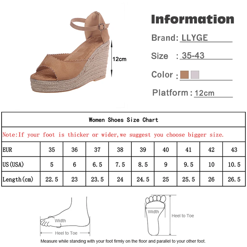

Women Summer Sandals Ladies Wedge Peep Toe Bucckle Straps Plus Size Pu Leather Women Hemp Soft Woman Vintage Female Hot 2020