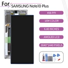 ЖК-дисплей для SAMSUNG Galaxy Note 10 Plus с сенсорным экраном и дигитайзером в сборе, экран с рамкой для Note10 Pro, оригинал
