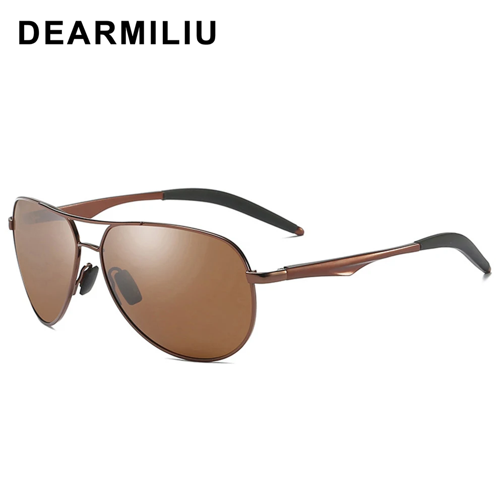 Мужские солнцезащитные очки ночного видения DEARMILIU винтажные поляризационные для