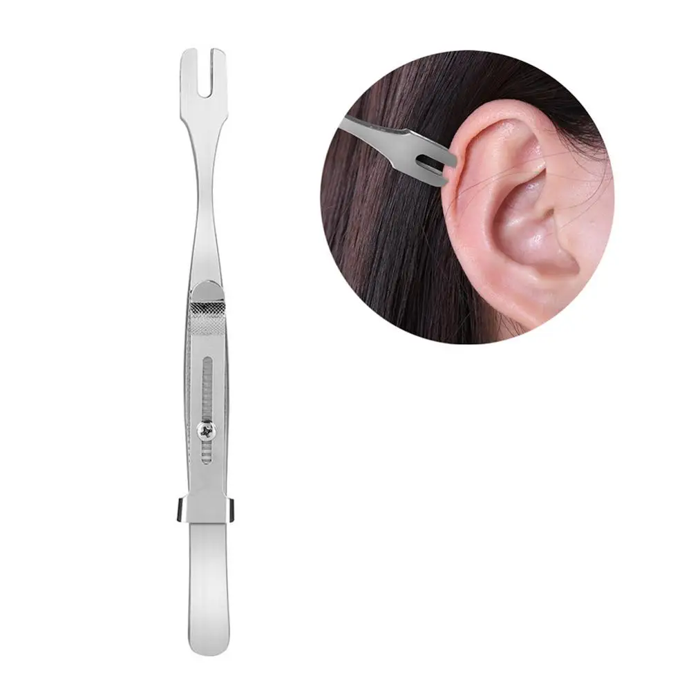 

Professional Stainless Steel Self-locking Tattoo Piercing Holding Tweezers Clamp Body Piercing Tools Lip Ear Ring Holder Supply