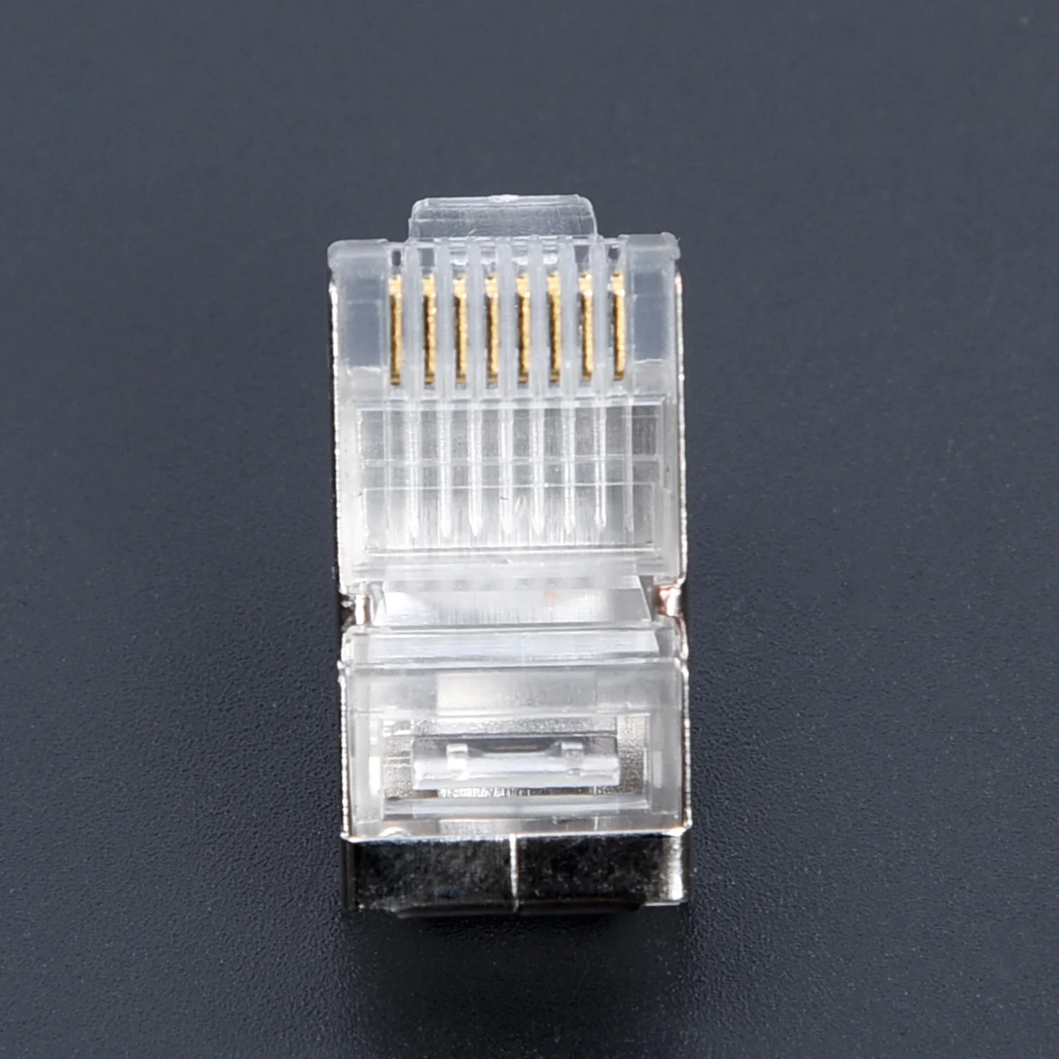 

50 шт. RJ45 экранированный разъем высокого качества 1,03 мм 23AWG Кристалл головка 8 линейный разъем Cat5e Cat6 сеть Rj45 разъем Вилки