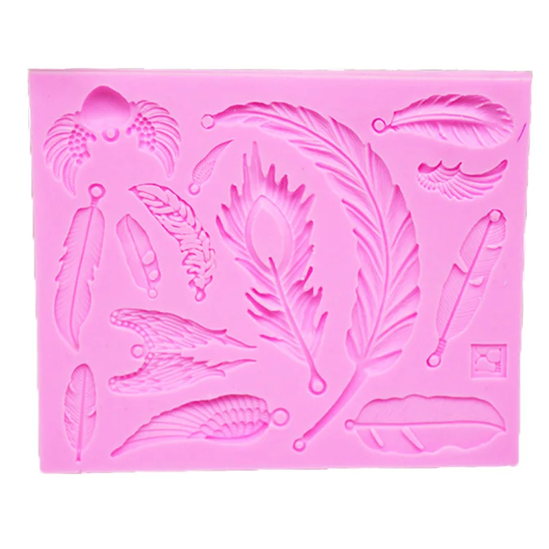 Формы для перьев силиконовая форма 3d дизайн настенной панели сделай сам бетонные