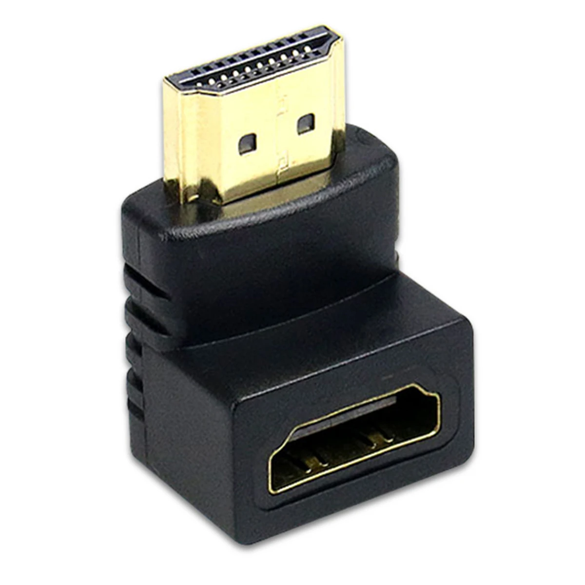 HDMI папа к Женский адаптер разъем удлинитель кабель конвертер 90 градусов правый