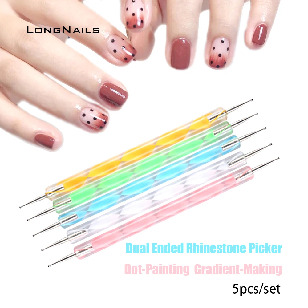 

Набор для маникюра, 5 шт., двусторонний Набор для маникюра 13 см * 0,8-3 мм