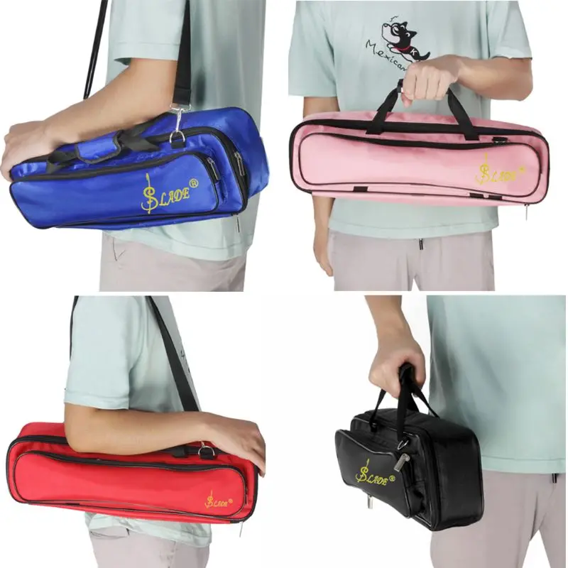 

Waterproof Oxford silver Flute bag case for Western concert padded bags Y51D