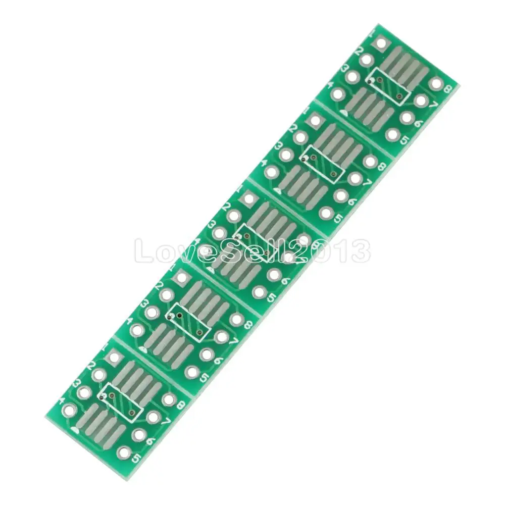 10 шт. Новое поступление плата адаптера SOP8 SO8 SOIC8 SMD К DIP8 печатная конвертер