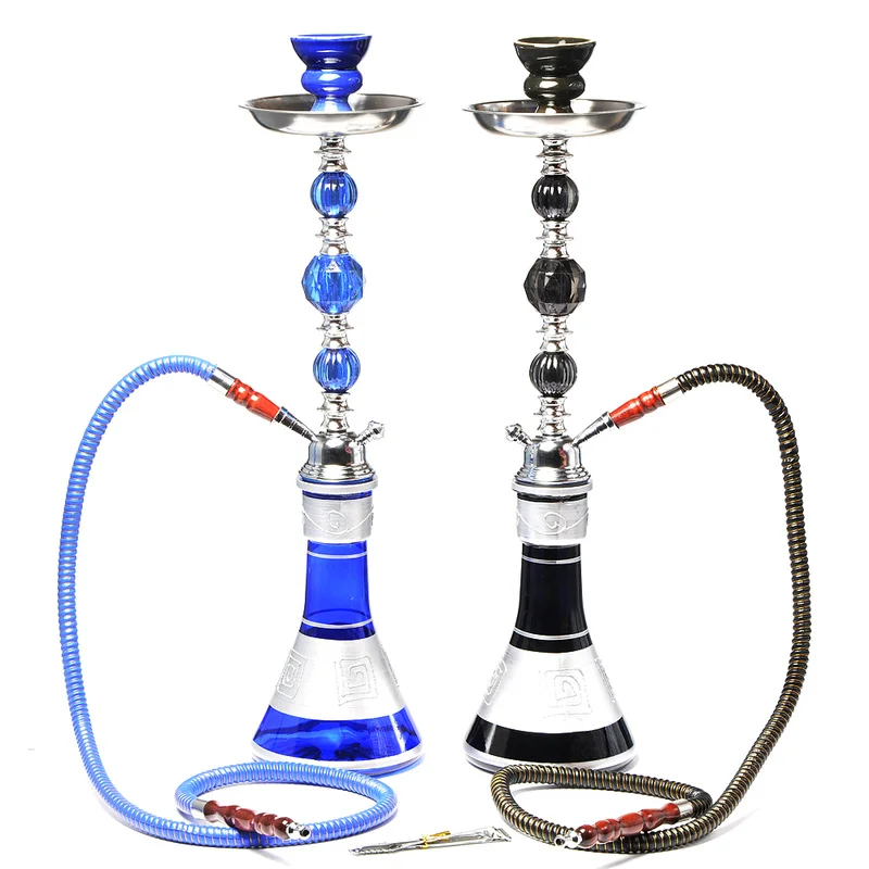 

Travel Glass Shisha Hookah Pipe Chicha Narguile Completo Nargile Waterpijp with Sheesha Ceramic Bowl Charcoal Tongs Accessories