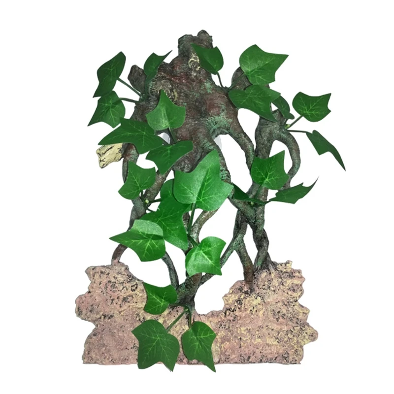 

Аквариумная рептилия альпинистская лоза Террариум растение аквариум украшение с присоской для земноводного ящерица, змея