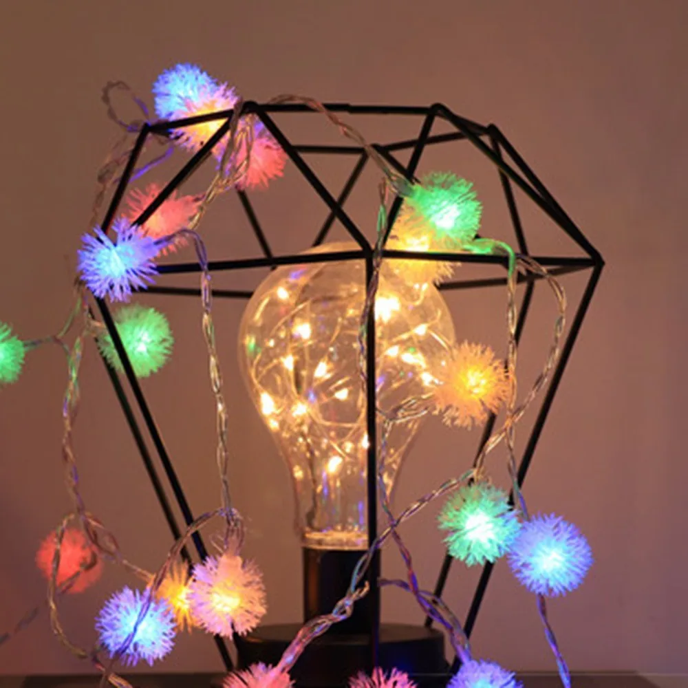 3M 30LEDS COLORS Сказочные огни креативные подвески, гирлянды, светодиодные вплетения в волосы, шар, световая гирлянда Ins, световая гирлянда для свадьбы, рождественские украшения - Цвет: 3M 30LEDS COLORS