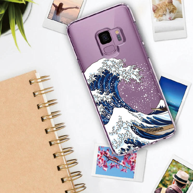 The Great Wave off Kanagawa для Samsung Galaxy Note 8 9 10 A7 A8 S8 S9 S10 S20 Plus Мягкий ТПУ кристально тонкий