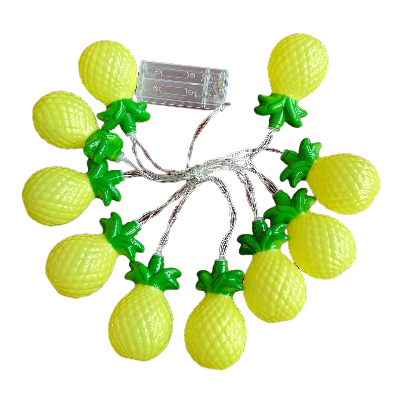 

1.5m 10 Leds Wedding Home Decor Christmas Battery Powered Night Holiday Fruit String Lights Practical Hanging Grape Lemon Banana