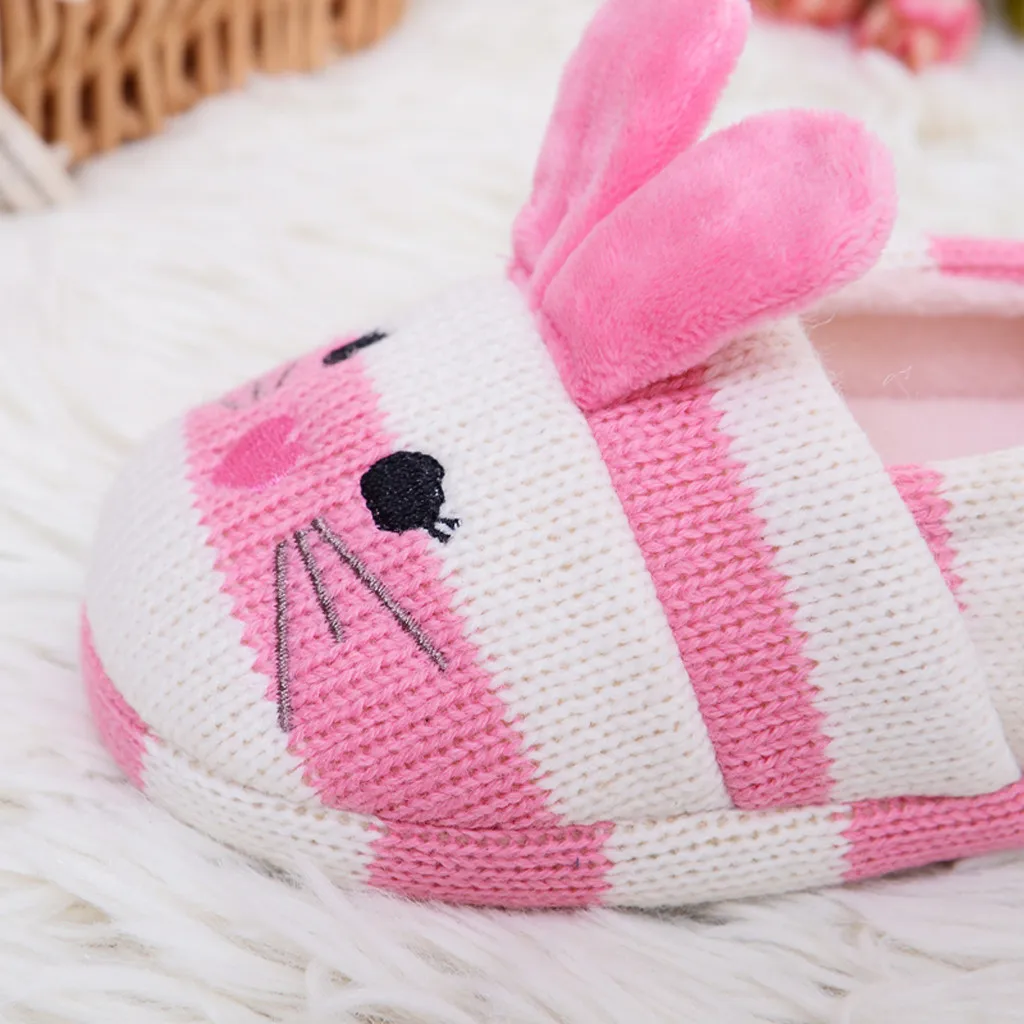

baby shoes Toddler Infant Kids Baby Warm Animal Prints Flock Shoes Boys Girls Cartoon Soft-Soled Slippers Slip-On