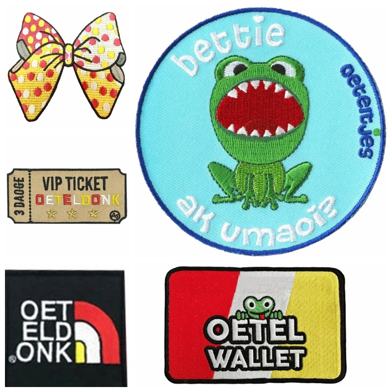 

5 шт., патчи с вышивкой, на одежду