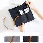 Пенал тканевый портативный в рулоне для девочек и мальчиков, большой чехол для ручек и карандашей, милые Канцтовары для школы и офиса, коробка для карандашей