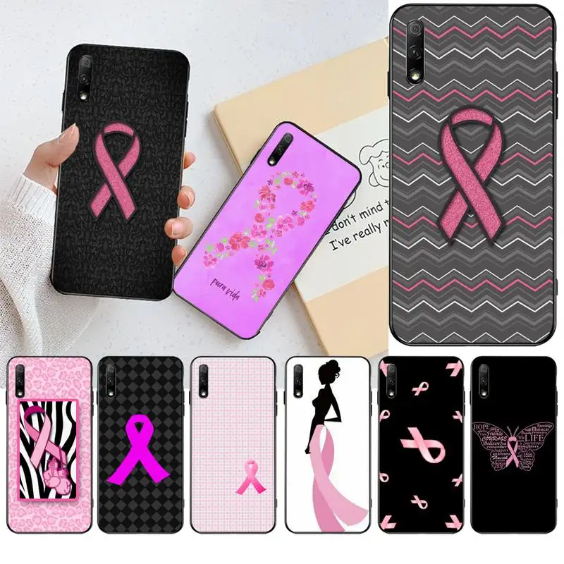 Чехол для телефона CUTEWANAN Girly с розовой лентой и раком груди Huawei Honor 30 20 10 9 8 8x 8c v30 Lite