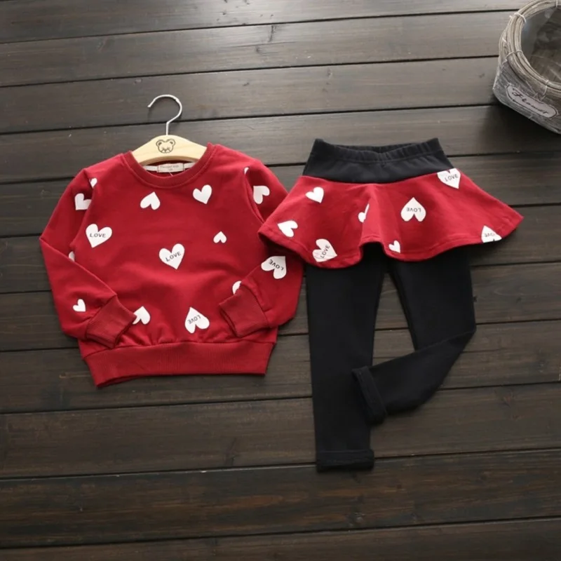 Детская Одежда Набор Малышей Мальчики Одежда Мальчиков Мультфильм Hello Kitty Жилет Куртка Футболка Брюки Дональд Дак Vetement Enfant - Цвет: Red