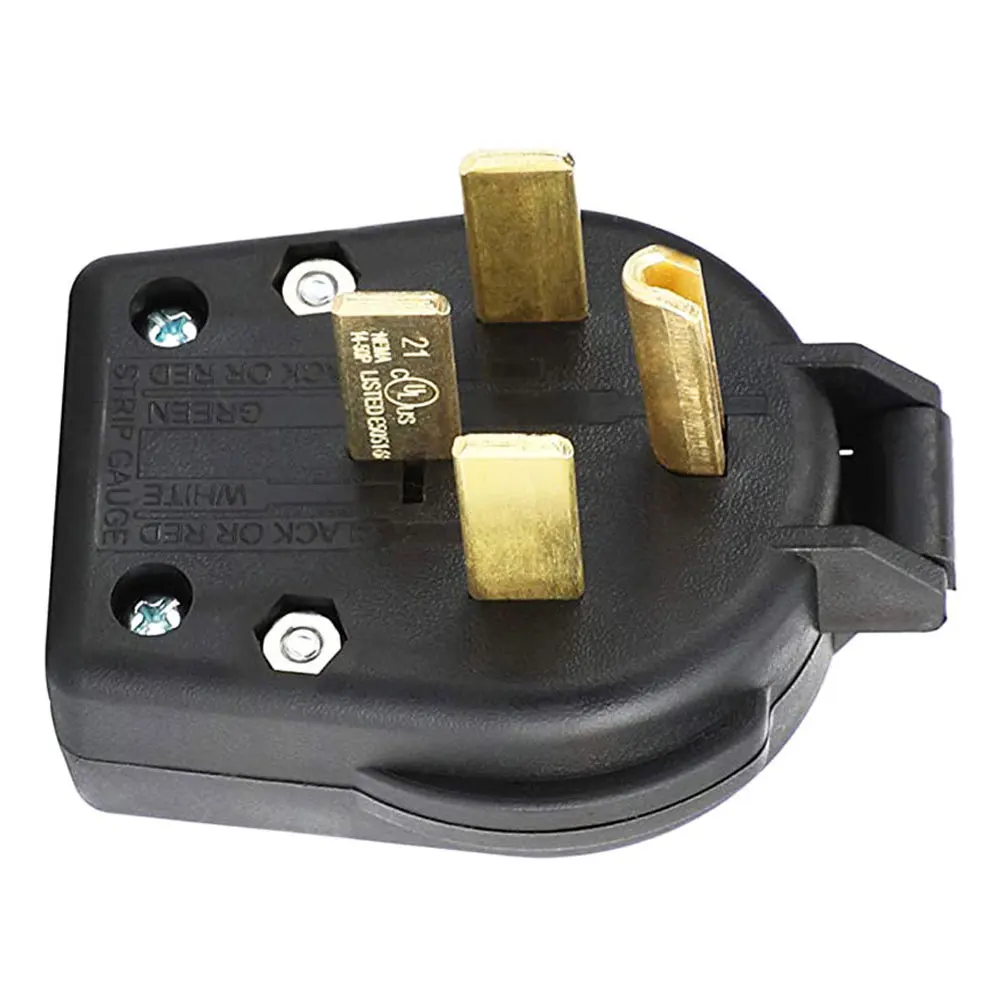 

Black Power Connector Nema 14-50P 50A 250V 4Pin High Power Industrial Generator US Plug Adapter American Industry Plug Socket