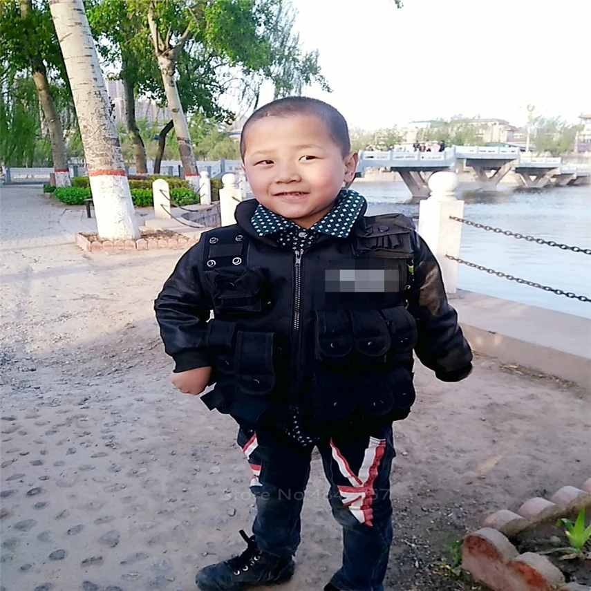 Военный армейский тактический жилет детский Камуфляжный Многофункциональный