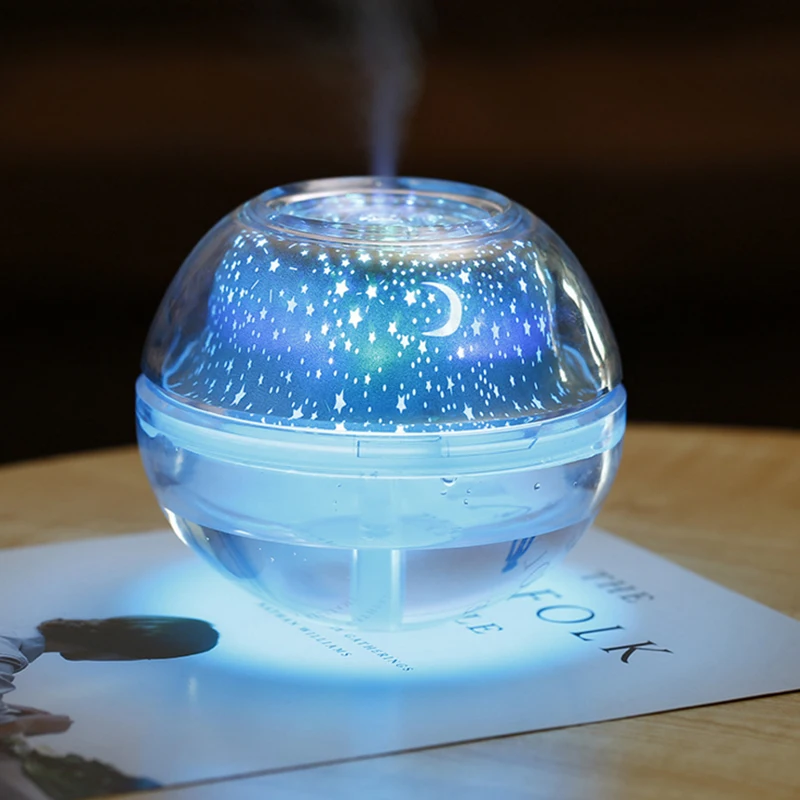 

500ml USB air humidifier essential oil aroma diffuser ultrasonic household humidifier colorful led night light for home office