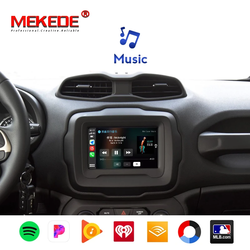 

MEKEDE Car Multimedia Wireless Apple CarPlay Android Auto For Jeep Renegade 2017-2018 Support original 7" 8'' Screen