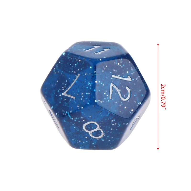 

3pcs Multicolor 12 Sided Resin Dice Astrology Tarot Constellation Divination