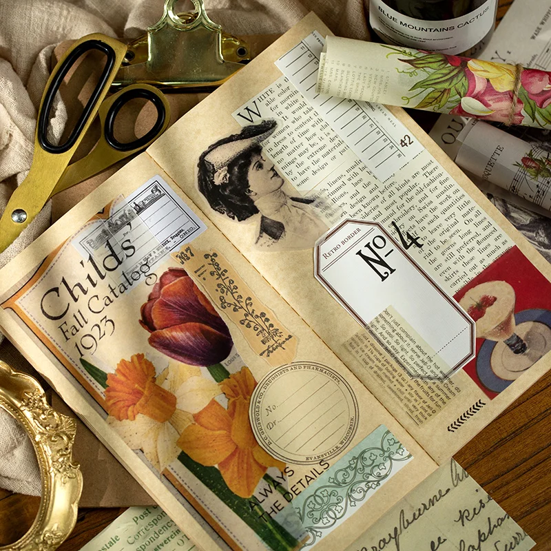 Винтажные растения Коллекционная серия книга ретро журнал цилиндр