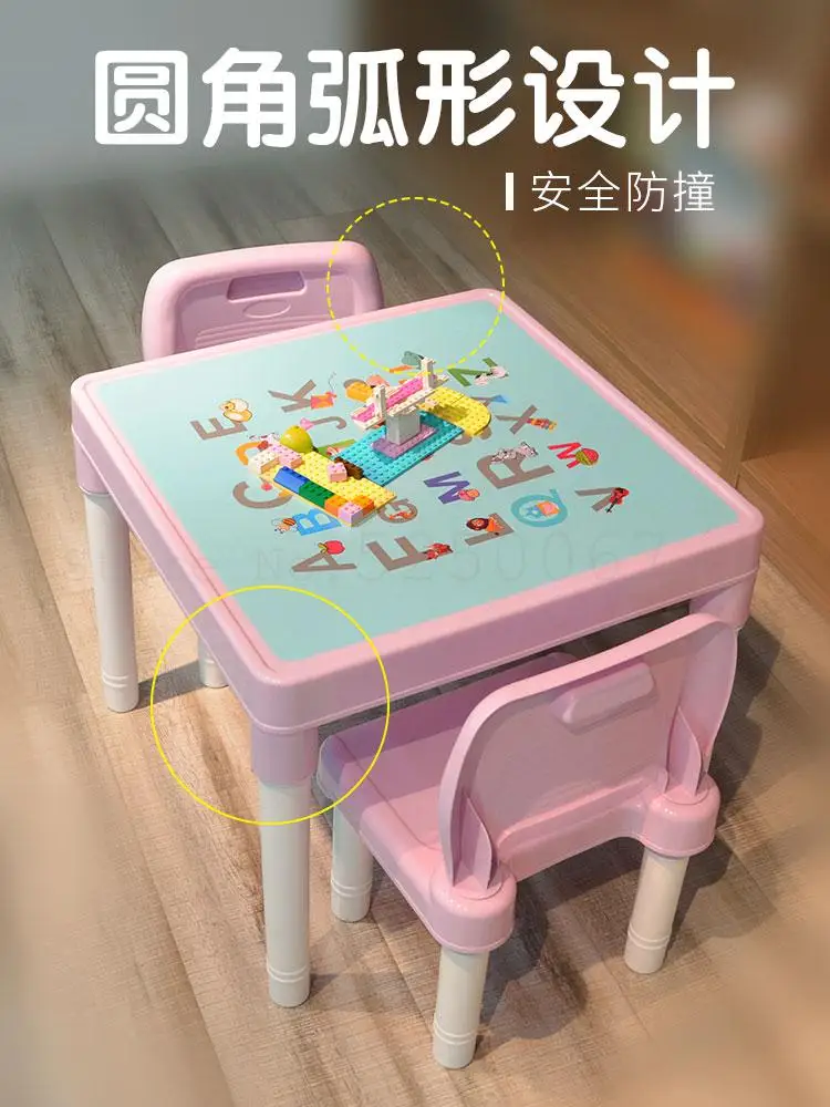 Набор детских письменных столов и стульев Детские Учебные Книги письменные