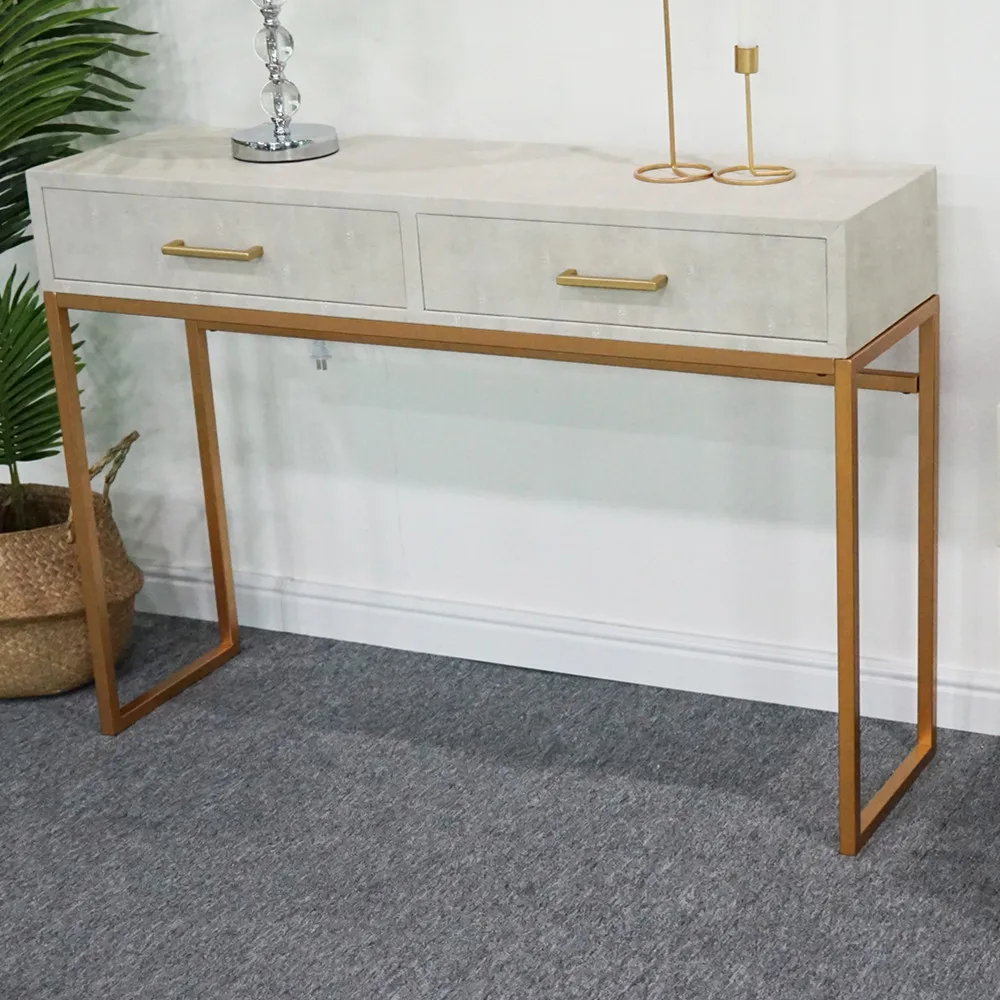 

FCH Crocodile Leather Table Beige