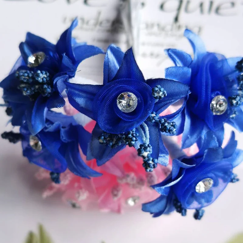 6 шт./лот 8 см Искусственный ароматный стемен Ромашка для DIY свадебного автомобиля