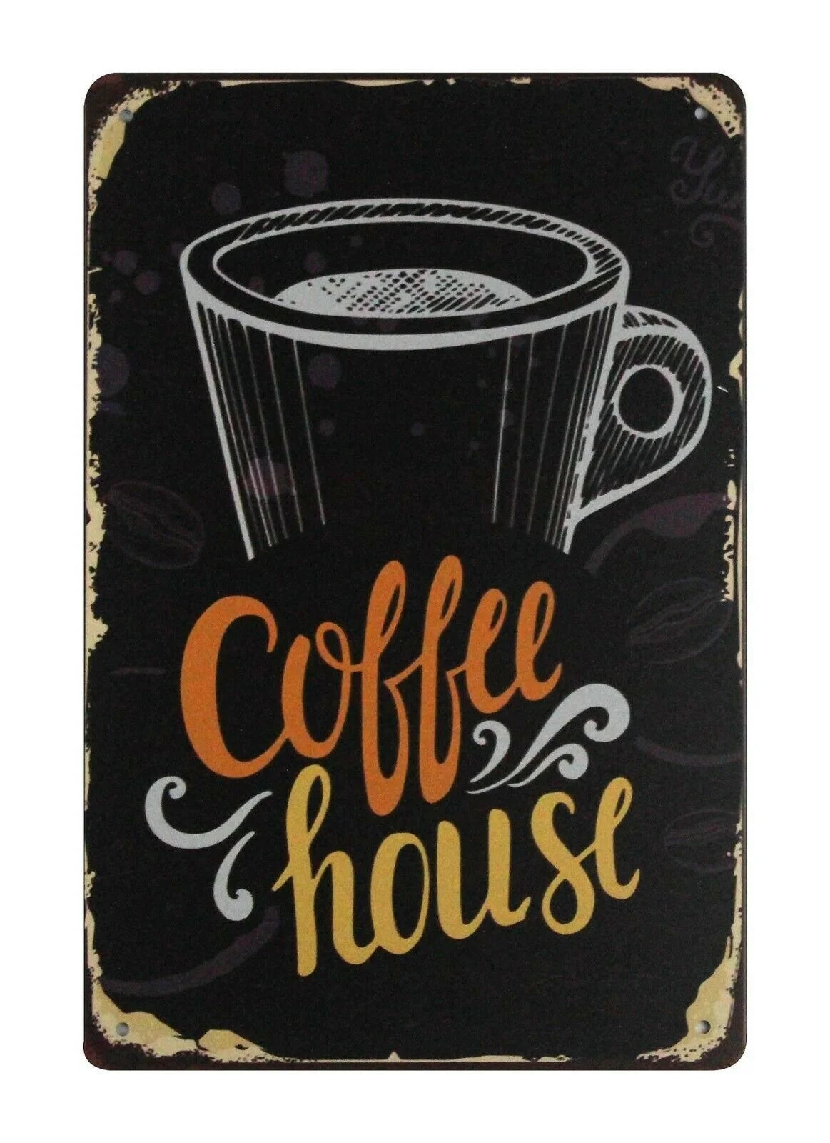 Современное настенное искусство Спальня Кофе Дом Кафе фермы магазин Оловянная