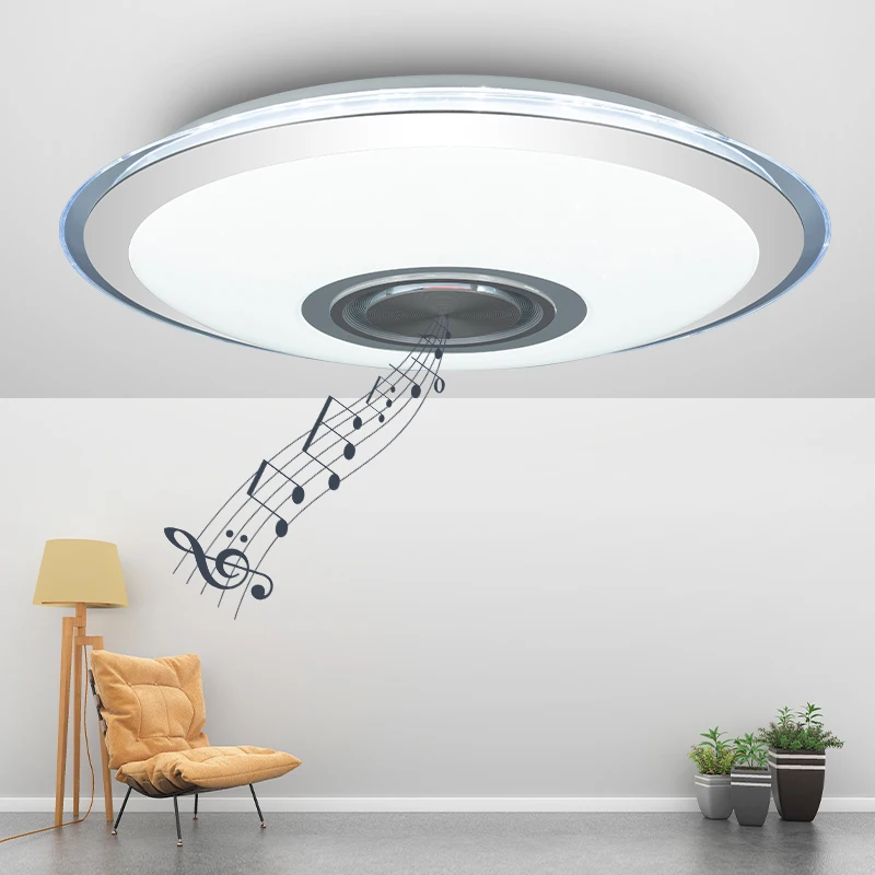 Светодиодный музыкальный потолочный светильник 36 Вт + 36Y RGB Bluetooth динамик лампа