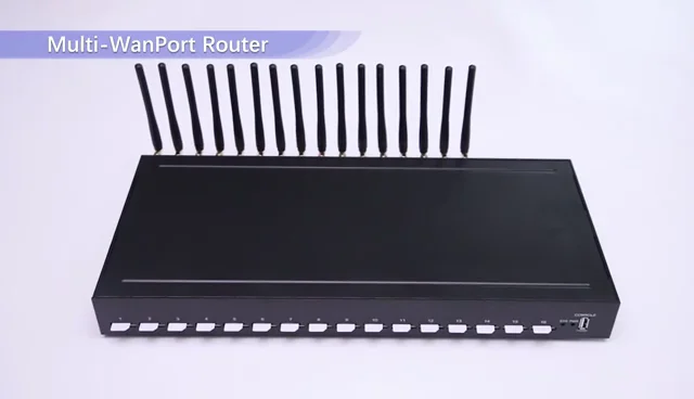 

16 SIM Cards Aluminium VPN 4G LTE SIM Card Proxy Router