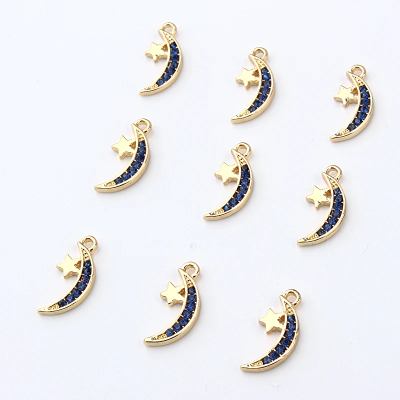 5 шт модные стразы серьги с Луной звездой Подвески браслет сделай сам Богемия