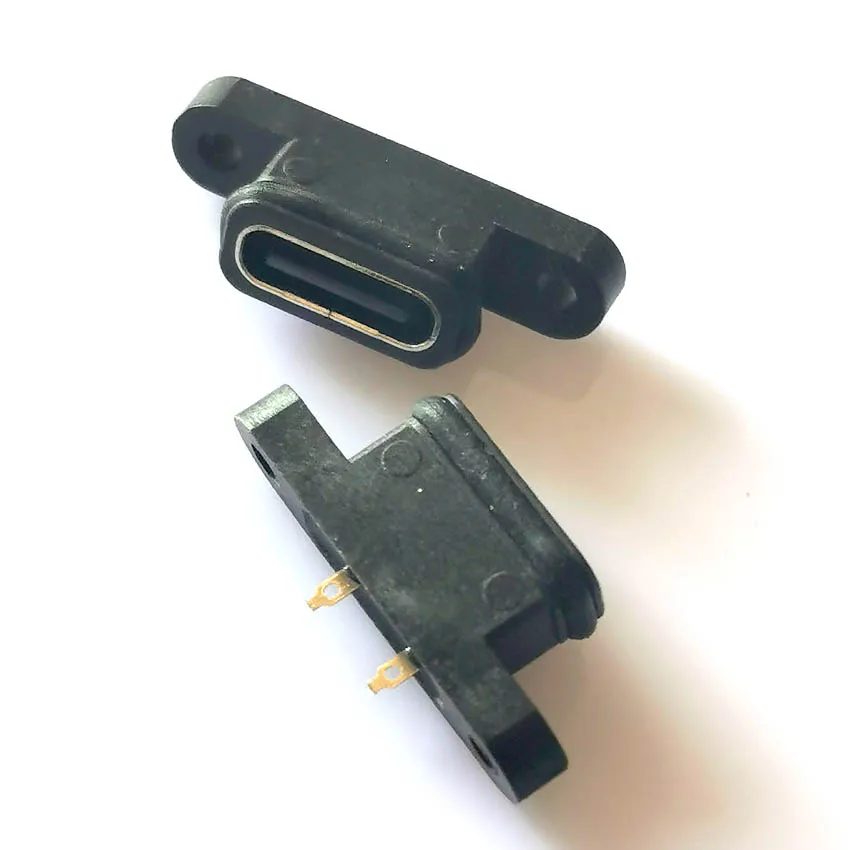Разъем 1-10 USB 3.1 Type-C 2Pin 2 сварочный провод женский водонепроницаемый гнездо с