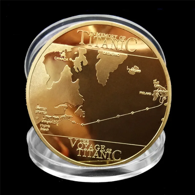 Commemorative Coin Titanic Ship Incident Collection Arts Gifts BTC Bitcoin Jewelry Finding Components | Украшения и аксессуары