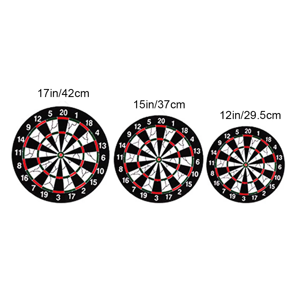 

12/15/17inch Double Sided Hanging Dart Target Game Board Safety Kids Adults Toy