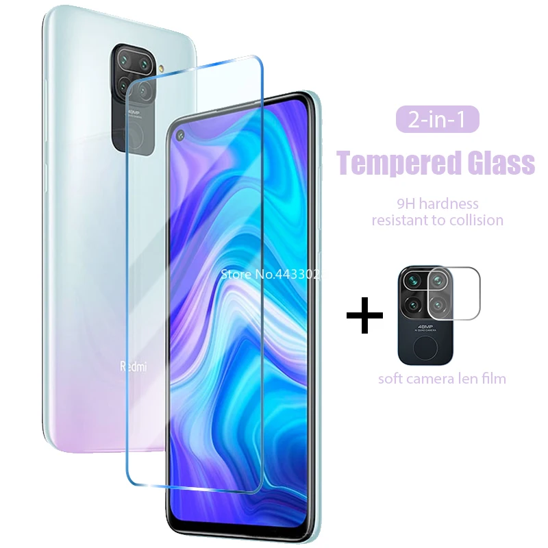 Закаленное стекло 2 в 1 для Redmi 9 9A 9AT 9C 9i 10X пленка защиты экрана Len камеры на 8 8A Pro 7 7A 6