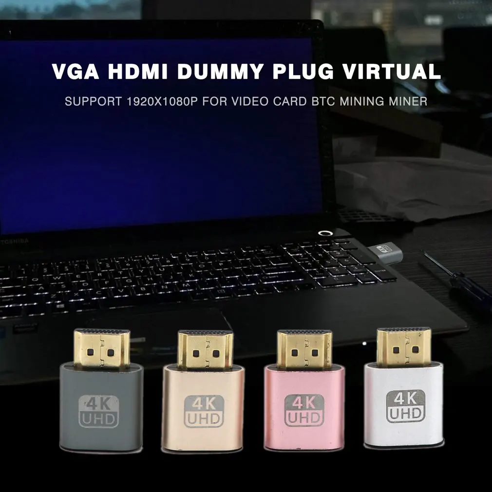 VGA HDMI Совместимость заглушка виртуальной эмулятор отображения адаптер DDC Edid