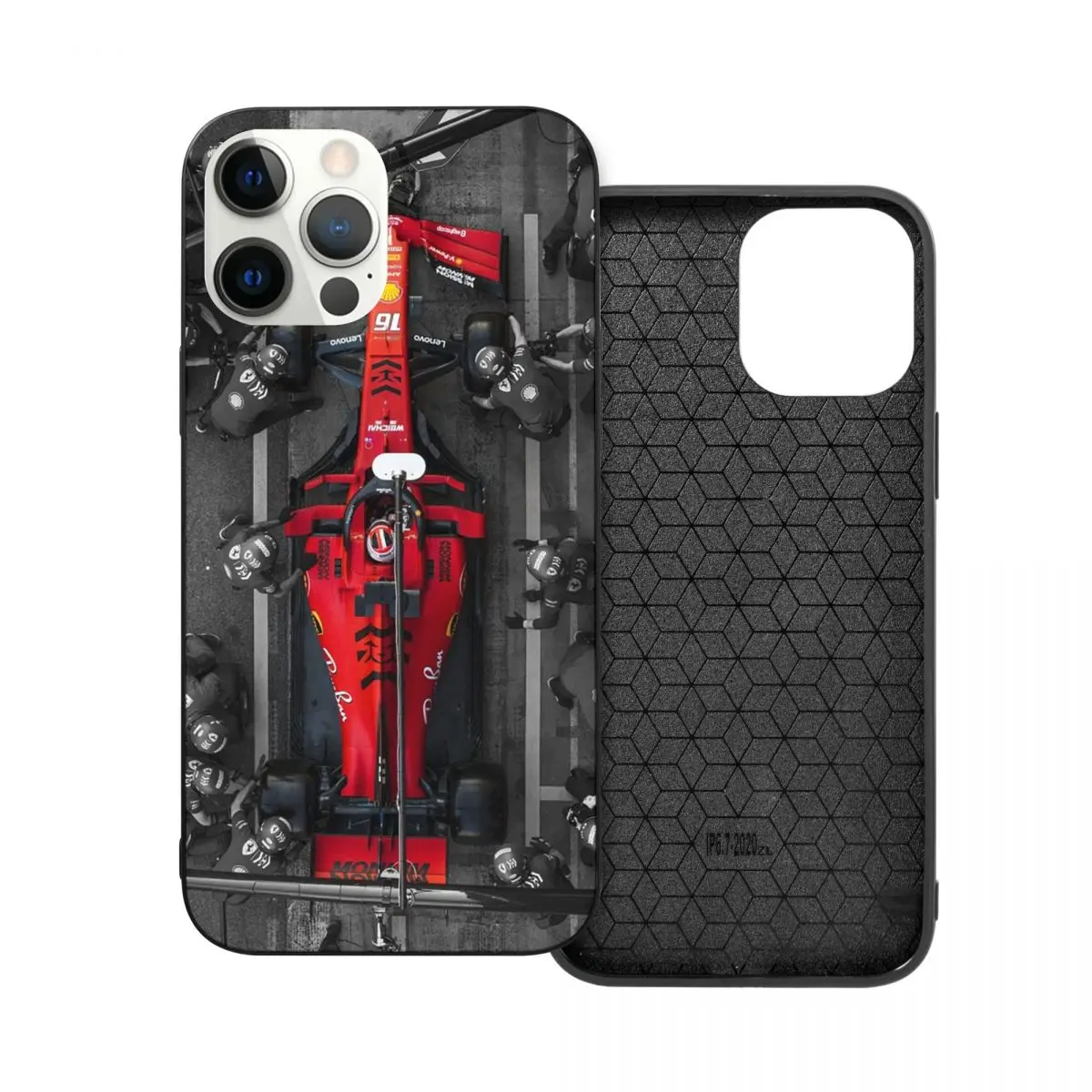 

Charles Leclerc Ferrari Pit Stop PC Glass TPU Phone Case for iPhone 13 12 11 Xs Xr X Pro Max Mini 7 8 Se2 Plus 6 6S