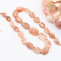 natural golden point sunstone irregular stone beads for diy necklace bracelet jewelry making 15 free delivery