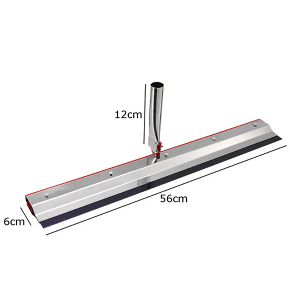 

Construction Tools Epoxy Coating Self Leveling Durable Useful Gear Rake Notched Squeegee Multipurpose Stainless Steel Flooring