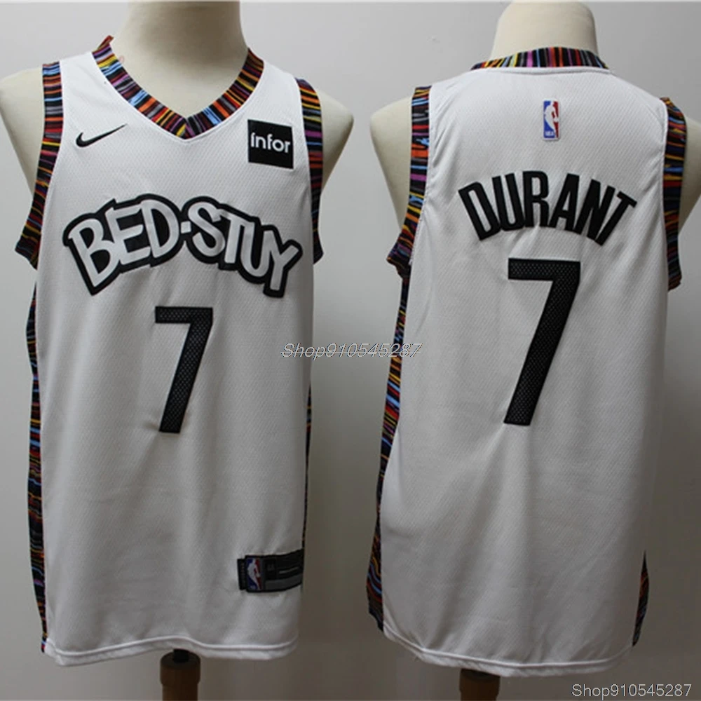 

NBA Brooklyn Nets #7 Kevin Durant Men's Basketball Jersey #11 Irving Kyrie Swingman Jerseys #35 #72 Biggie Basketball Jerseys