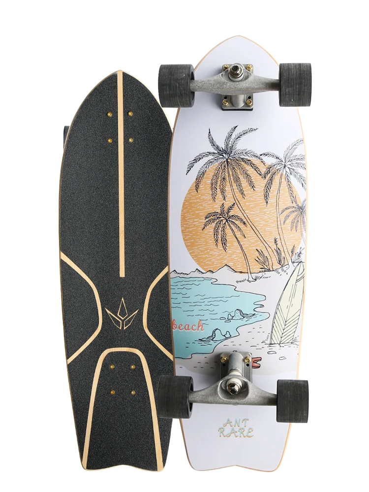 

Land Carver 2.0 Land Surfboard 25x82cm Surf Skate Carving Skateboard Steering Dancing Truck Deep Foot Nest Non Pedaling Maple