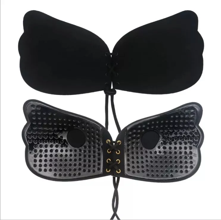 

Lara goddess sexy bra invisible chest stickers no steel ring gathered breathable silicone underwear bra