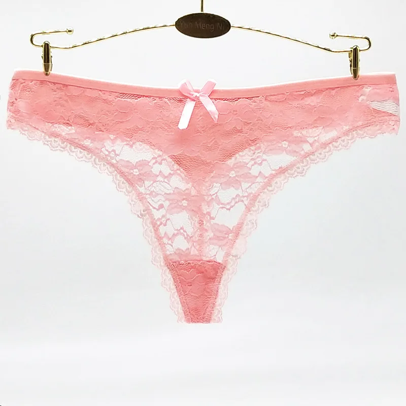 Стринги кружевные сексуальные трусики Женская прозрачное дамское нижнее белье с