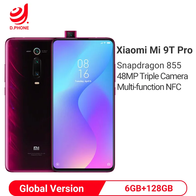Глобальная версия Xiaomi mi 9T Pro(Red mi K20 Pro) 6GB 128GB Snapdragon 855 NFC Смартфон 48MP Тройная задняя камера 4000mah
