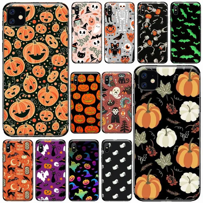 Halloween Phone Case for iPhone 11 12 13 pro XS max mini 8 7 6 6S Plus X 5 S C SE 2020 XR Cover Pumpkin iphone 13 pro max case