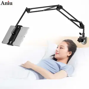 adjustable flexible arm mobile phone holder tablet stand bed mount support universal tablets phone stands for iphoneipad pro free global shipping