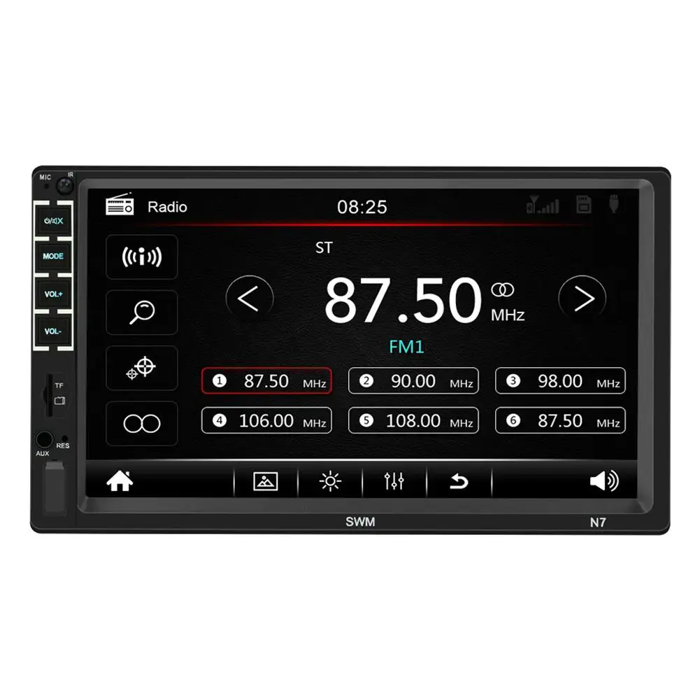 7-дюймовый N7 2DIN HD Автомобильный Bluetooth MP5 плеер USB флэш-диск радио видео дисплей