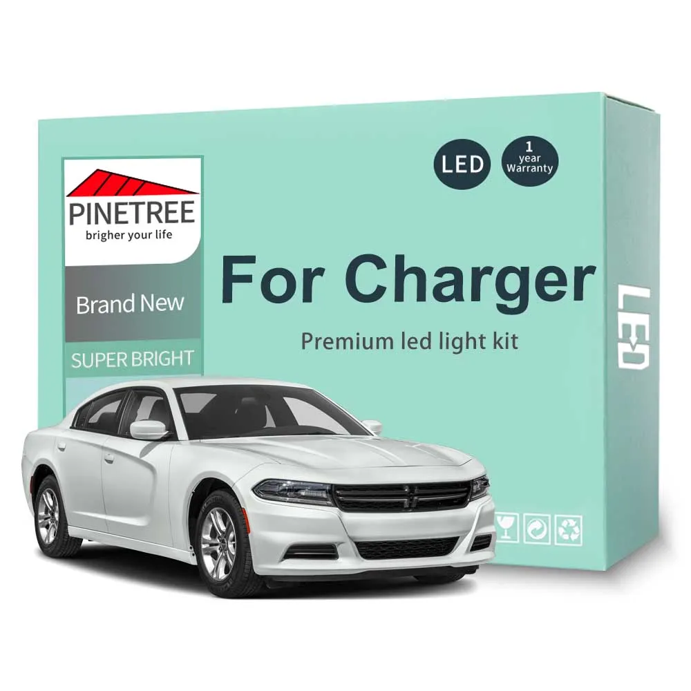 Kit de luz Led Interior para coche, bombillas Canbus sin Error para Dodge Charger 2006-2015 2016 2017 2018 2019 2020